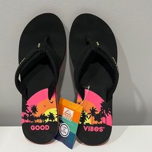 Reef - Life Is Good Flip Flops - Women’s Size: 9  NWT